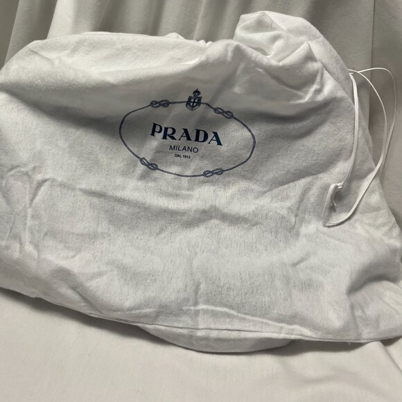 Prada Backpack Tessuto Zainetto Stampata Blue Floral Printed Bluette New - Picture 8 of 8